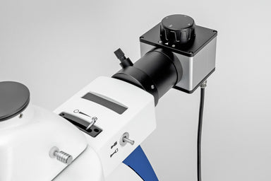 fluorescence light source attached to microscope