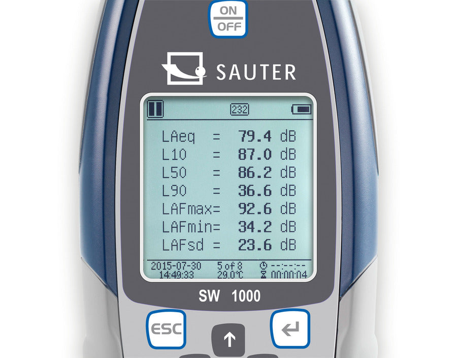 Sound Level Meter screen view