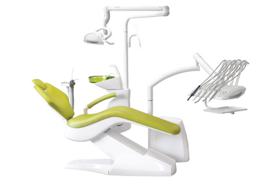 Dental treatment chair with accessories 