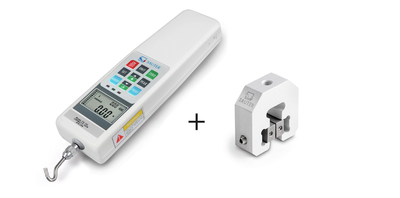 force gauge + clamp