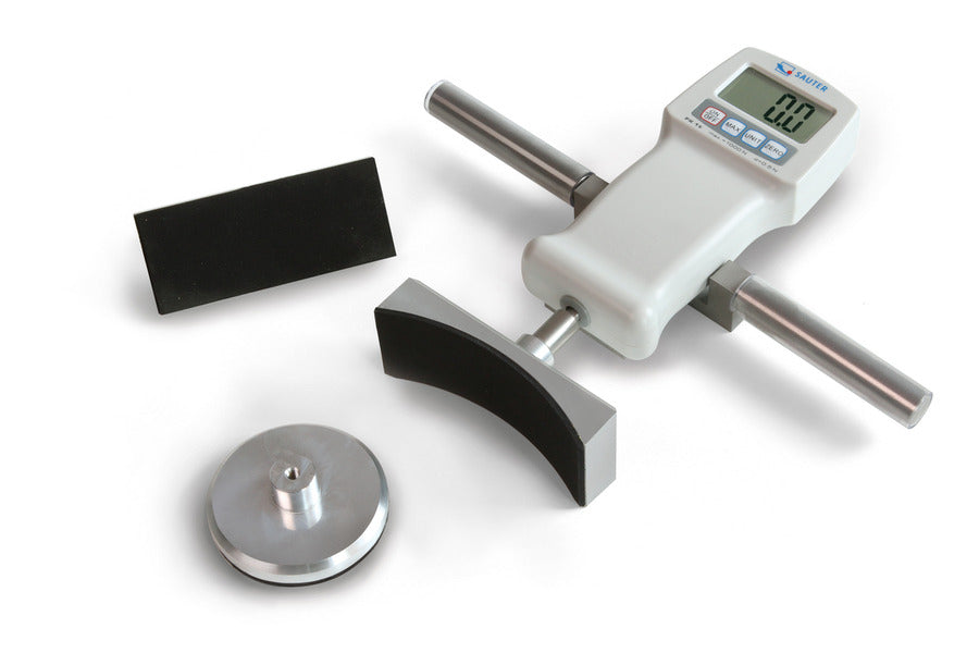 Digital force gauge with attachments 
