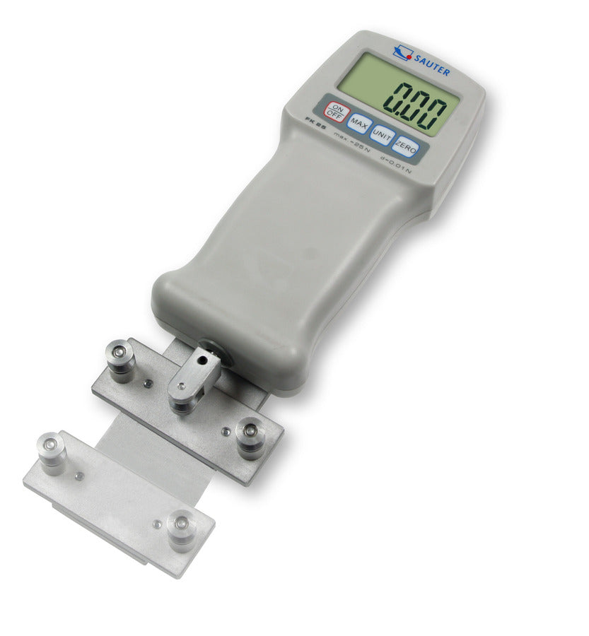 Digital force gauge with attachment