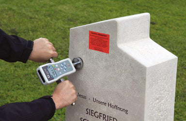 Gravestone Tester in rock