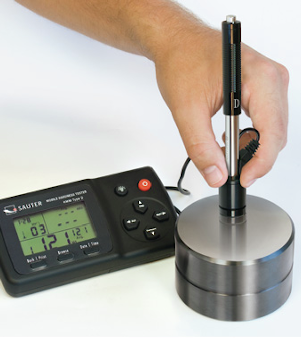 Leeb hardness tester working