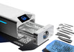 Enbio Pro with chamber opened and dental instruments