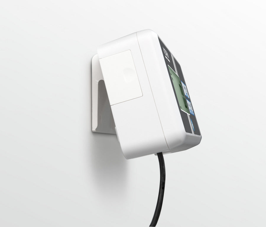 Personal Floor Scale screen attached to the wall close-up