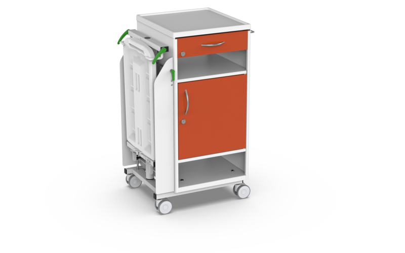 PROMA REHA NS-21 Bedside Cabinet with Overbed Table