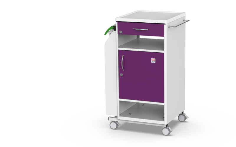 PROMA REHA NS-21 Bedside Cabinet with Overbed Table