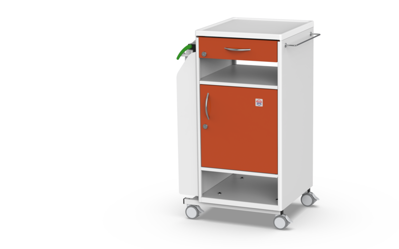 PROMA REHA NS-21 Bedside Cabinet with Overbed Table