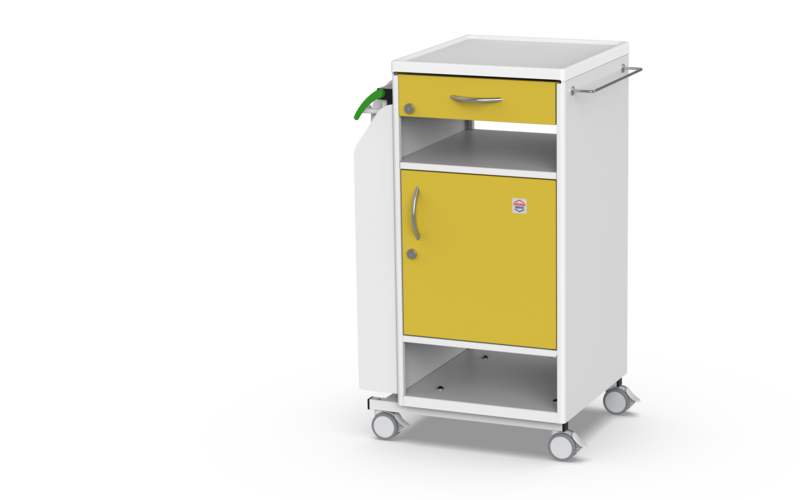 PROMA REHA NS-21 Bedside Cabinet with Overbed Table