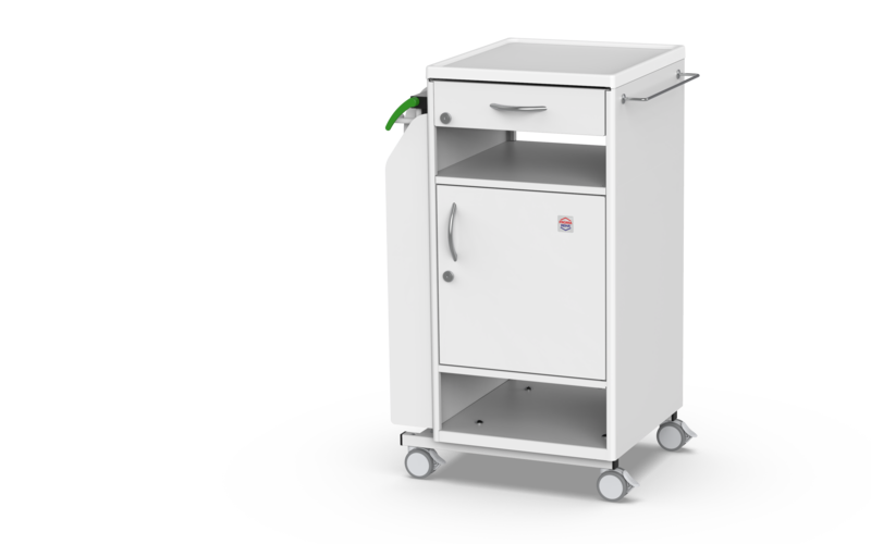 PROMA REHA NS-21 Bedside Cabinet with Overbed Table