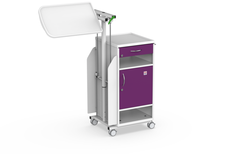 PROMA REHA NS-21 Bedside Cabinet with Overbed Table