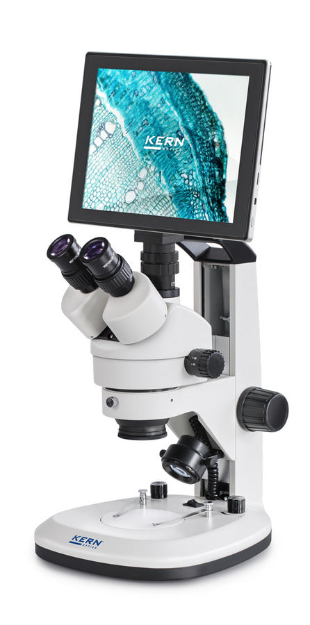 stereo zoom microscope with LCD display