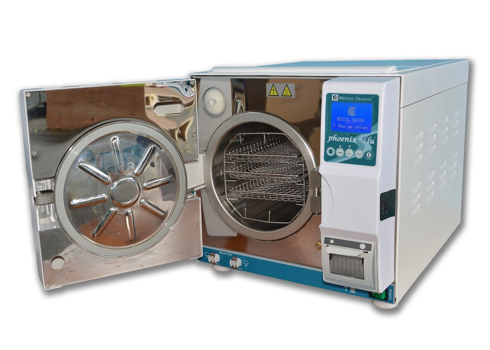 Guarisco Autoclave - Phoenix Blu 12L  With Printer + Free Water Distiller