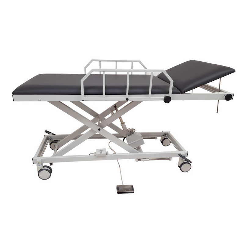 AGA Patient Transport Table Electric Height Adjustment and Side Guards (650 mm)