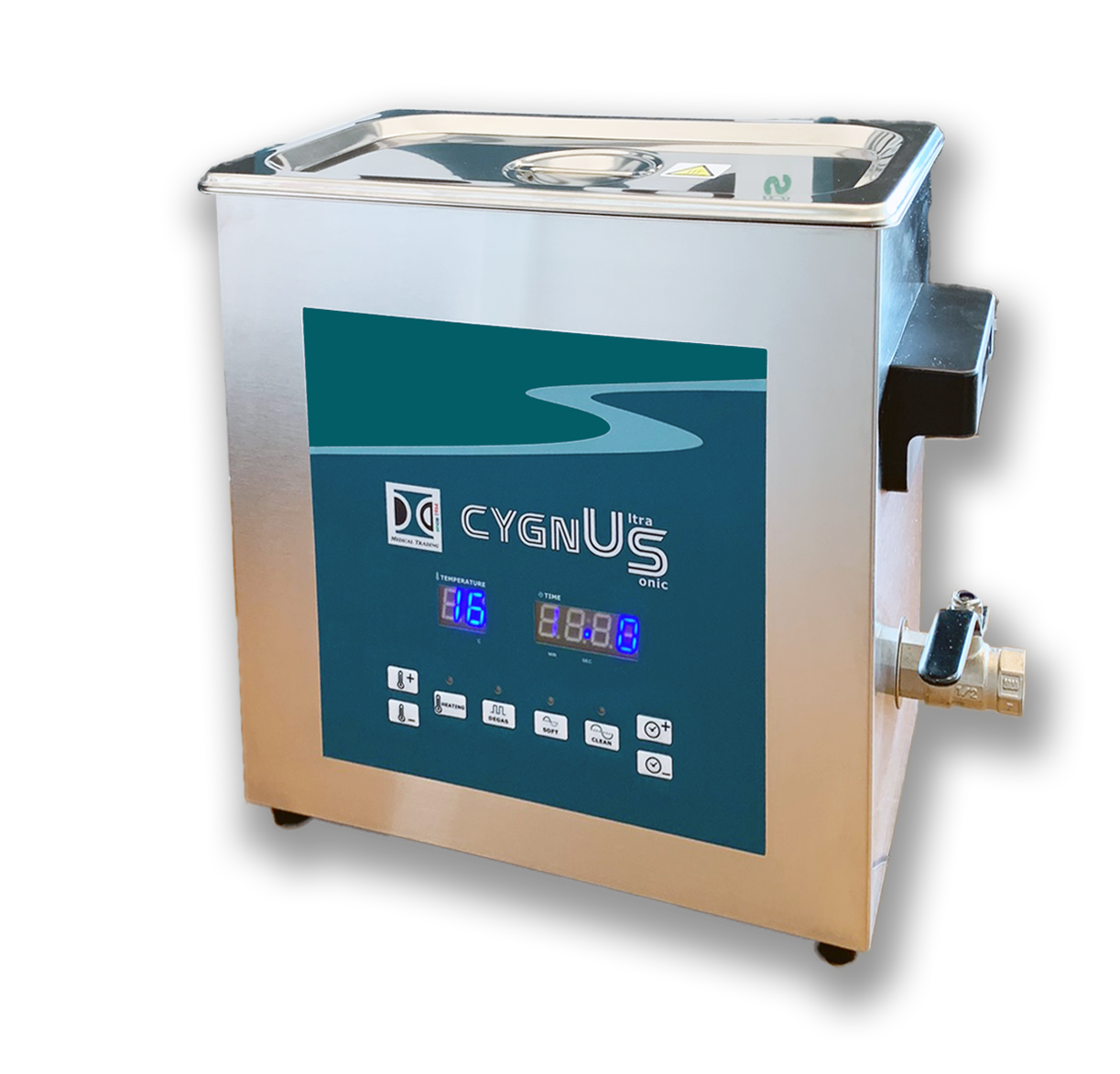 Ultrasonic cleaner front view